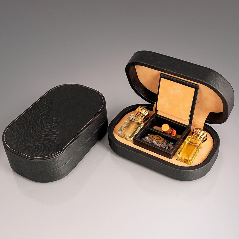 Luxury Man Women's Perfume Bottle Leather Box Small Perfume Packaging Hard Case Gift Boxes for Perfume Bottles 10ml 30ml 50ml