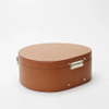 Travel Crossbody Leather Hat Box