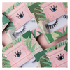 Green Eyelashes Box Packaging Custom Logo Paper Cardboard Lash Kit Tweezer Box with Tray Diy Color Print Personalized Lash Box