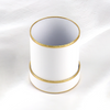 Custom Gold Logo Small Round Paper Single Rose Flower Packaging Box