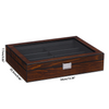 Custom 8 Grids Slots Wooden Eyeglasses Storage Box Sunglasses Glasses Display Jewelry Organizer 