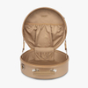 Large Leather Round Travel Hat Box