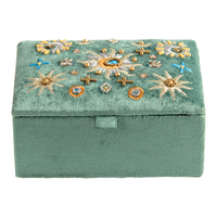 Luxury Mirror Jewelry Box Sequin Embroidery Ring Packagin