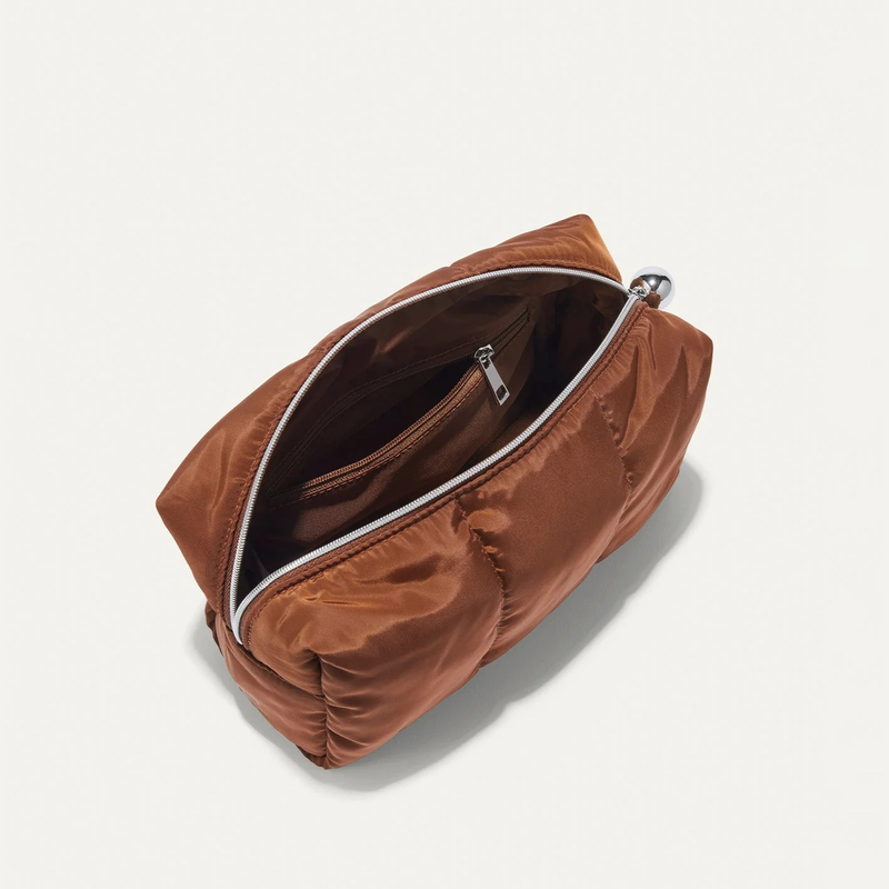 Small Portable Foldable Travel Cosmetic Bag Toiletries Bags Packaging Boxes Set Fluffy Makeup Zipper Pouch Bag Organizer
