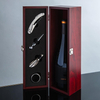 Black Wooden Wine Box Packaging 