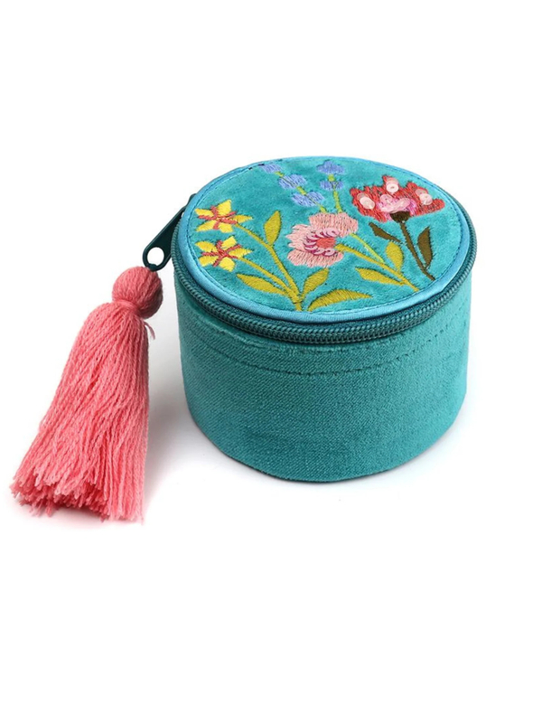 Velvet Sequin Embroidery Jewellery Box
