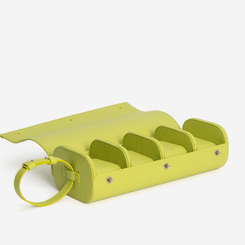 Travel Watch Case Pistache Luxury Color Leather Smart Watch Box Packaging Collection Jewelry 4 10 Slot Watch Organizer Box