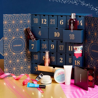 Custom Cardboard Ready To Ship Christmas Advent Calendar Gift Packaging Box For Chocolate Cookie Candy Cosmetic
