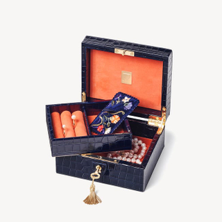 Alligator Leather Embroidery Jewelry Box wholesale 