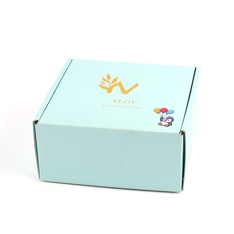 Customized Logo Corrugated Paper Mailer Shipping Clothing Packaging Gift Box Cardboard Postage Box for Baby Clothes