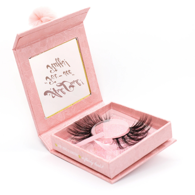 Custom Empty Eyelash Extension Boxes Makeup Brushes Product Organizer Storage Packaging Eyelash Box