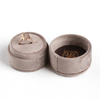 15 Years Factory Free Sample Round Velvet Ring Jewelry Packaging Box Design With Custom Logo