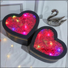 Creative Heart Shaped Transparent PVC Window Paper Rose Flowers Valentine's Day Gift Packaging Box