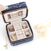 PU Leather Small Travel Portable Western Jewelry Case for Ring Pendant Earring Necklace Bracelet Organizer Storage Holder Boxes