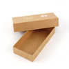 Custom Logo Recycled Kraft Paper Pen Gift Packaging Box Case Kraft Design Jewelry Packaging Box with Logo Foam Insert