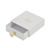 Custom Small Paper Cardboard Sliding Drawer Style Ring Necklace Earring Bracelet Jewelry Gift Packaging Box with Diamond Handle