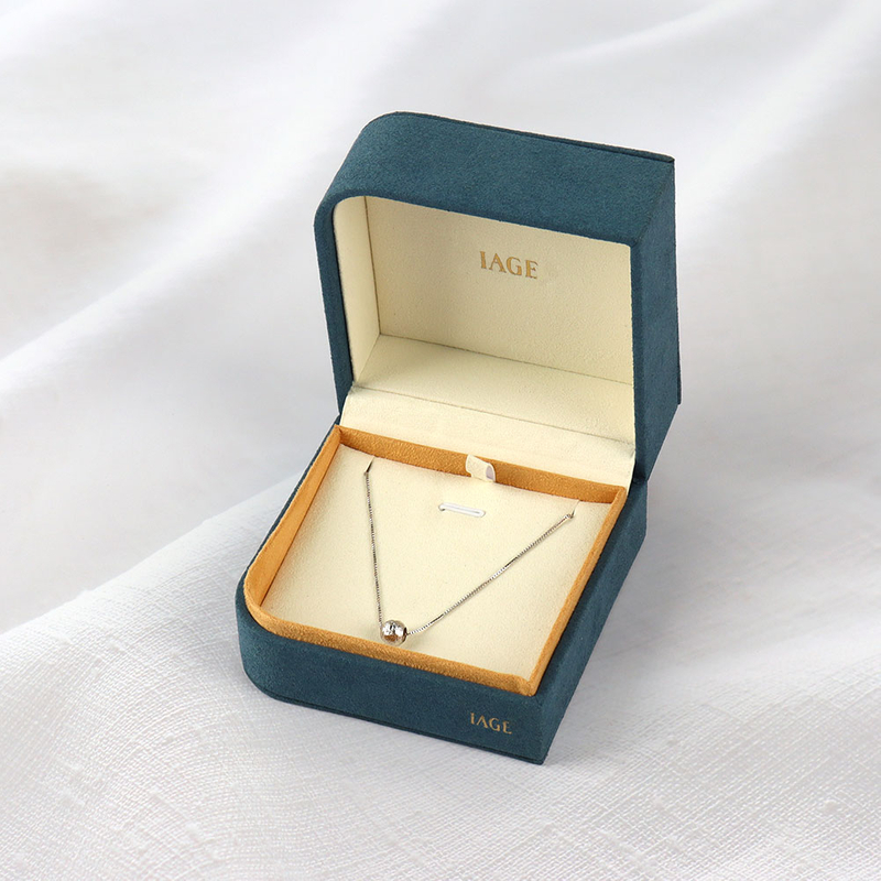 Luxury Velvet Pendant Necklace Gift Boxes Set Classic Jewelry Packaging Storage Case Jewelry Display Box for Wedding