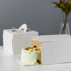 Customizable Luxury Design Round Cupcake Cake Boxes Single 8x8x4 Cardboard Paper Packaging Birthday Wedding Cake Box
