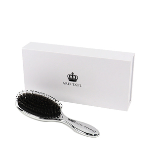 Wholesale Paper Folding Gift Box with Foam Insert Luxury Magnetic Closure Hair Extension Brush Packaging Box Custom Logo