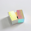 OEM Luxury Holographic Paper Necklace Earring Ring Gift Packaging Case Rigid Cardboard Double Open Door Jewelry Packaging Box