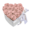 New Arrival Golden Supplier Preserved Roses Heart Roses That Last A Year Long Lasting Rose Preserved in Flower Box
