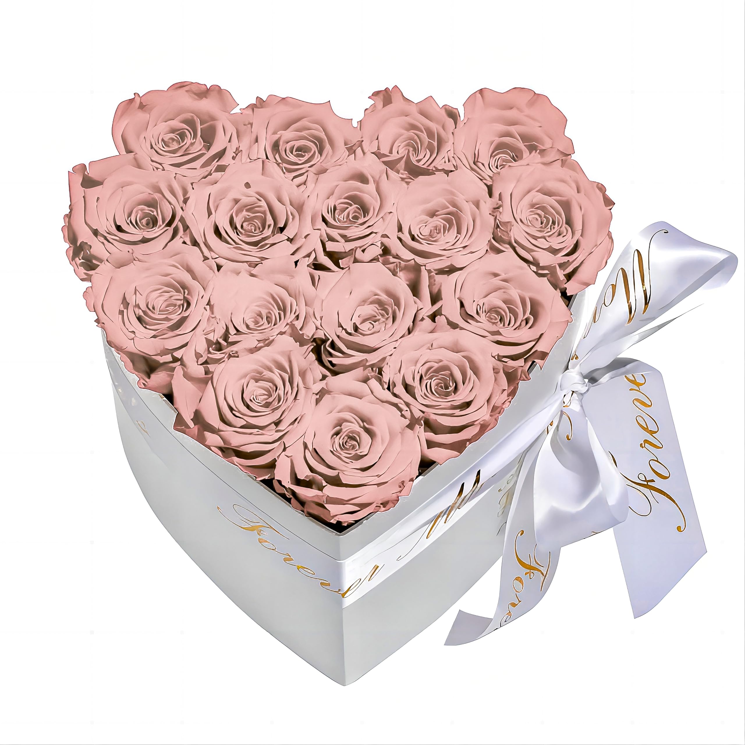 New Arrival Golden Supplier Preserved Roses Heart Roses That Last A Year Long Lasting Rose Preserved in Flower Box