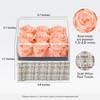 Wholesale Custom Logo Eternal Forever Rose Flower Round Gold Edge Gift Packaging Box Valentines Gifts Preserved Roses In Box