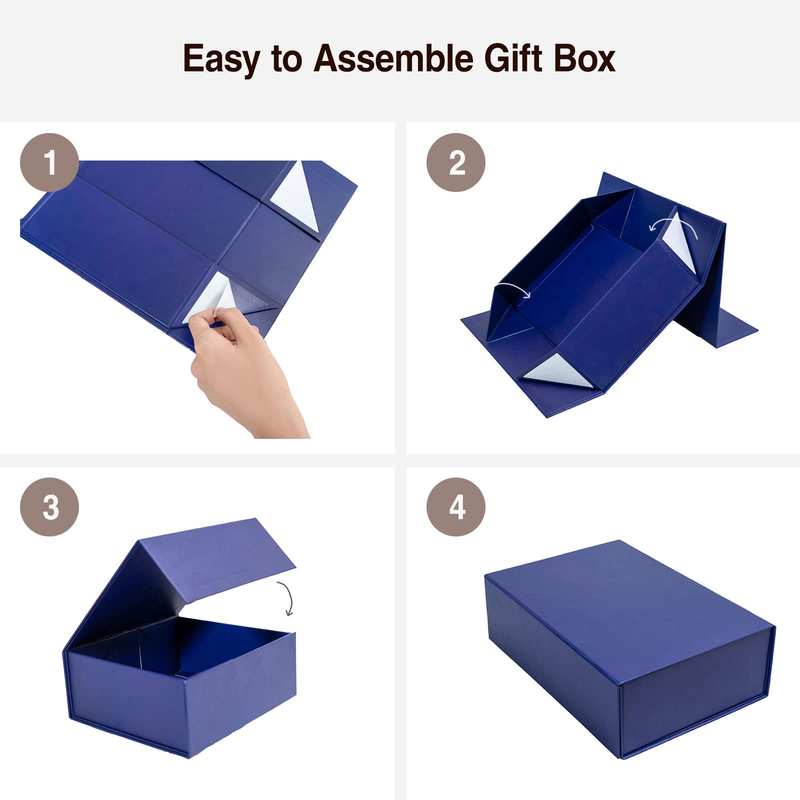 New Design Flat Packaging OEM Logo Cardboard Magnetic Flip Top Rigid Red Paper Cosmetics Bottle Gift Box Foldable
