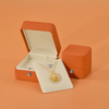 Luxury Display Bracelet Necklace Pendant Ring Box Leather Jewelry Packaging Box For Women