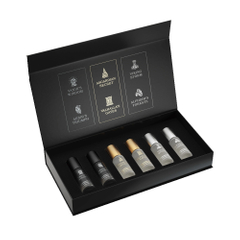Black Oem Printing Luxury Cosmetic Box Magnetic Hardboard Paper Cardboard Perfume Box Packaging Gift Box For Perfume Bottle