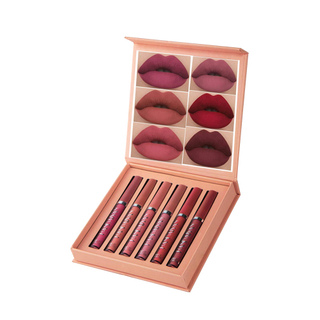 Luxury Pink Magnetic Closure Lip Gloss Tubes And Lip Kit Lip Scrub Set Paper Collection Packaging Boxes Custom Label Logo