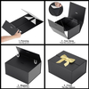 Luxury Custom Magnetic Closure Foldable Paper Shoe Clothing Gift Packaging Box With Ribbon Bow