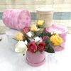 Empty Round Gift Boxes Big Wholesale Luxury Color Boxes Cylinder Velvet Round Rose Box for Flowers