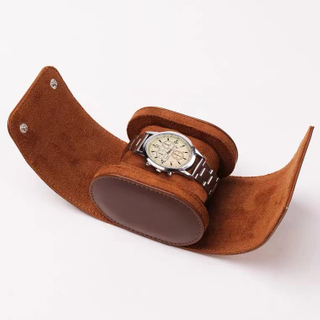 OEM/ODM Travel Watch Case Leather Caja Para Reloj Portable Luxury Single Watch Box Packaging Watch Roll Case