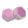 Hot Selling Jewelry Packaging Box Pendant Earrings Bracelet Necklace Gift Boxes Cases Pink Velvet Wedding Ring Jewelry Box
