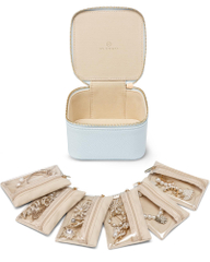 Custom Travel Jewelry Box Small Jewelry Bag Jewelry Organizer Case With 6 Velvet Zipper Pockets For Women