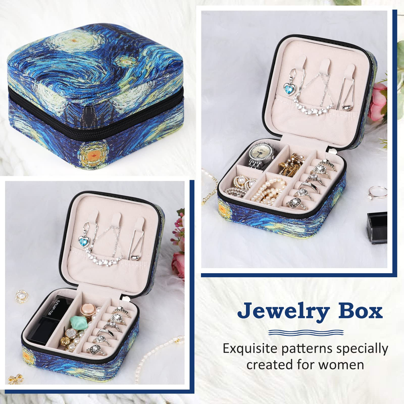 Wholesale PU Leather Square Earring Ring Necklace Jewelry Boxes Logo Small Travel White Jewellery Box Organizer Women Gift Case
