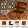 Wooden Storage Box with Hinged Lid And Locking Key Large Premium Acacia Keepsake Chest Wooden Box