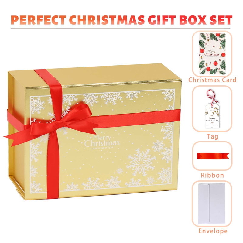 New Arrival High Quality God Cardboard Magnetic Paper Packaging Christmas Gift Box With Logo