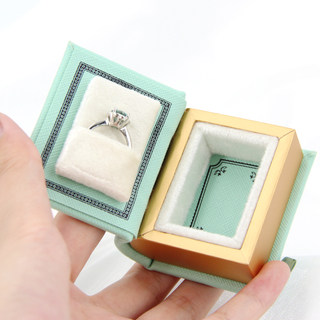 Custom Cardboard Paper Wedding Gift Box Packaging Book Shaped Ring Gift Box Valentine Small Gift Boxes for Jewelry