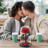 Forever Red Rose And Preserved Rose in Glass Dome
