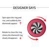 Creative Engagement Round Rotating Lifting Ring Jewelry Display Gift Box for Proposal Ceremony Wedding Special Occasions