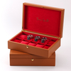 Luxury Pu Leather Surface Wooden Watch Storage Box Organizer Watch Holder Watch Band Strap Display Storage Box