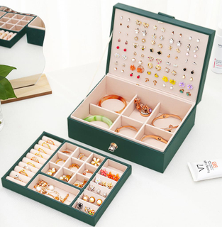 New Fashion Simple Ring Storage Bag Gift for Mother's Day Wholesale Gift Boxes For Jewelry Portable Travel Earring Box