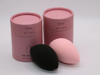 OEM Custom Round Paper Beauty Makeup Sponge Egg Cosmetic Puff Box Customized Beauty Sponge Blender Tube Packaging Box