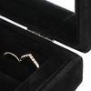 Custom Velvet Jewelry Display Box Jewelry Organizer Display Storage Glass Cover Holder Rack for Ring Earring