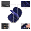 Portable Mini Pu Leather 2 Layer Travel Jewelry Organizer Box For Women