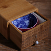 Customized Bamboo Pull Out Storage Wooden Box Perfume Essential Oil Organizer Gift Packing Box