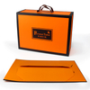 Wholesale Premium Luxury Cardboard Paper Orange Folding Wig Extension Magnetic Gift Packaging Box Customized