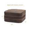 Wholesale Custom Logo Luxury Portable Small Travel Leather Velvet Jewelry Packaging Gift Box Jewellery Storage Box